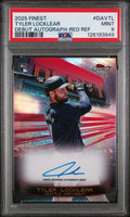 2025 Topps Finest Debut Autographs Red Refractor Tyler Locklear #DAVTL /5 PSA 9