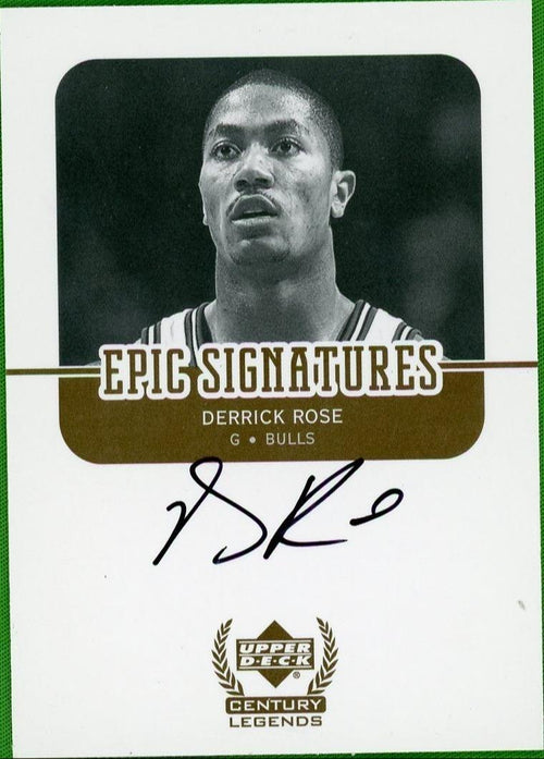 2008-09 Ultimate Collection Derrick Rose Century Legends Epic RC Auto – front