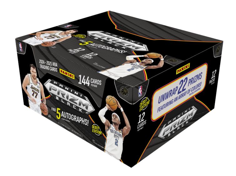 2024-25 Panini Prizm Black Basketball Hobby Box - product photo