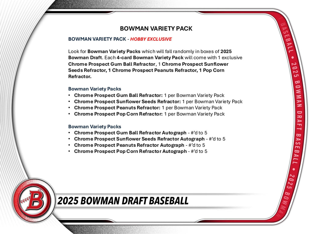 2025 Bowman Draft Baseball Hobby Jumbo Box