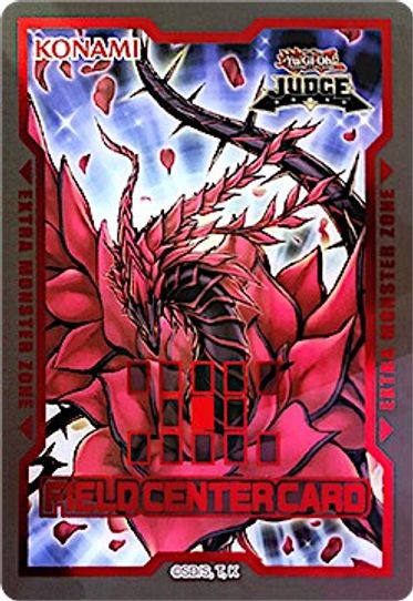 Official Judge Field Center Token: Black Rose Dragon [Judge Promotional Cards]