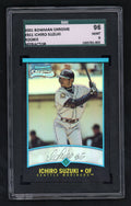 2001 Bowman Chrome Refractor Ichiro Suzuki #351 SGC 9 – front