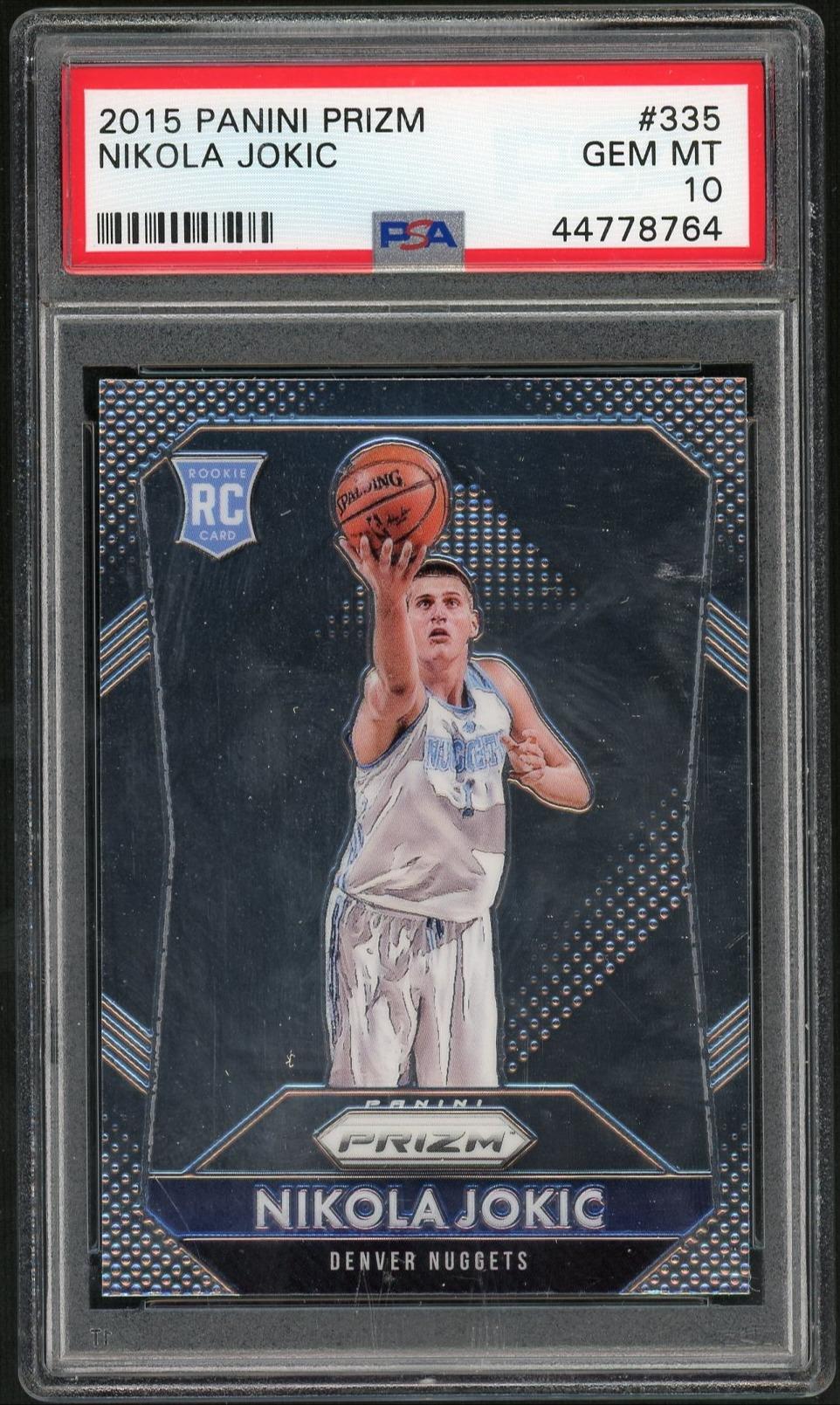 2015 Panini Prizm Nikola Jokic #335 PSA 10 – front