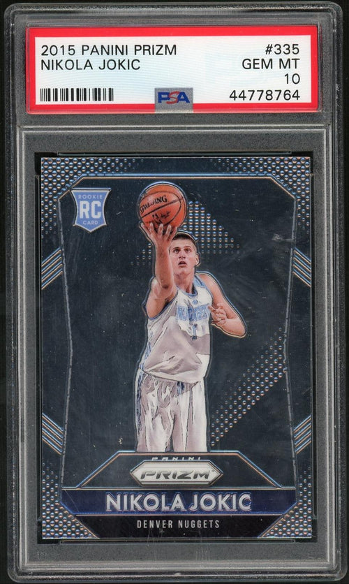 2015 Panini Prizm Nikola Jokic #335 PSA 10 – front