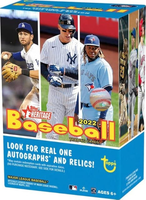 2022 Topps Heritage Blaster Baseball Box - product photo
