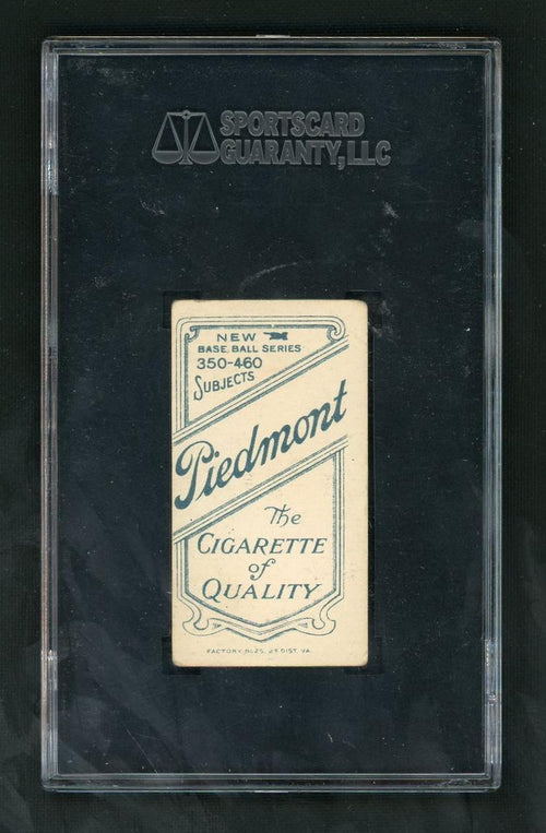 1911 Piedmont Cigarettes T206 Christy Mathewson SGC 3 VG N.Y. Nat'l