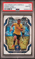 2024 Panini Prizm Conmebol Copa America White Sparkle Kendry Paez #69 PSA 10