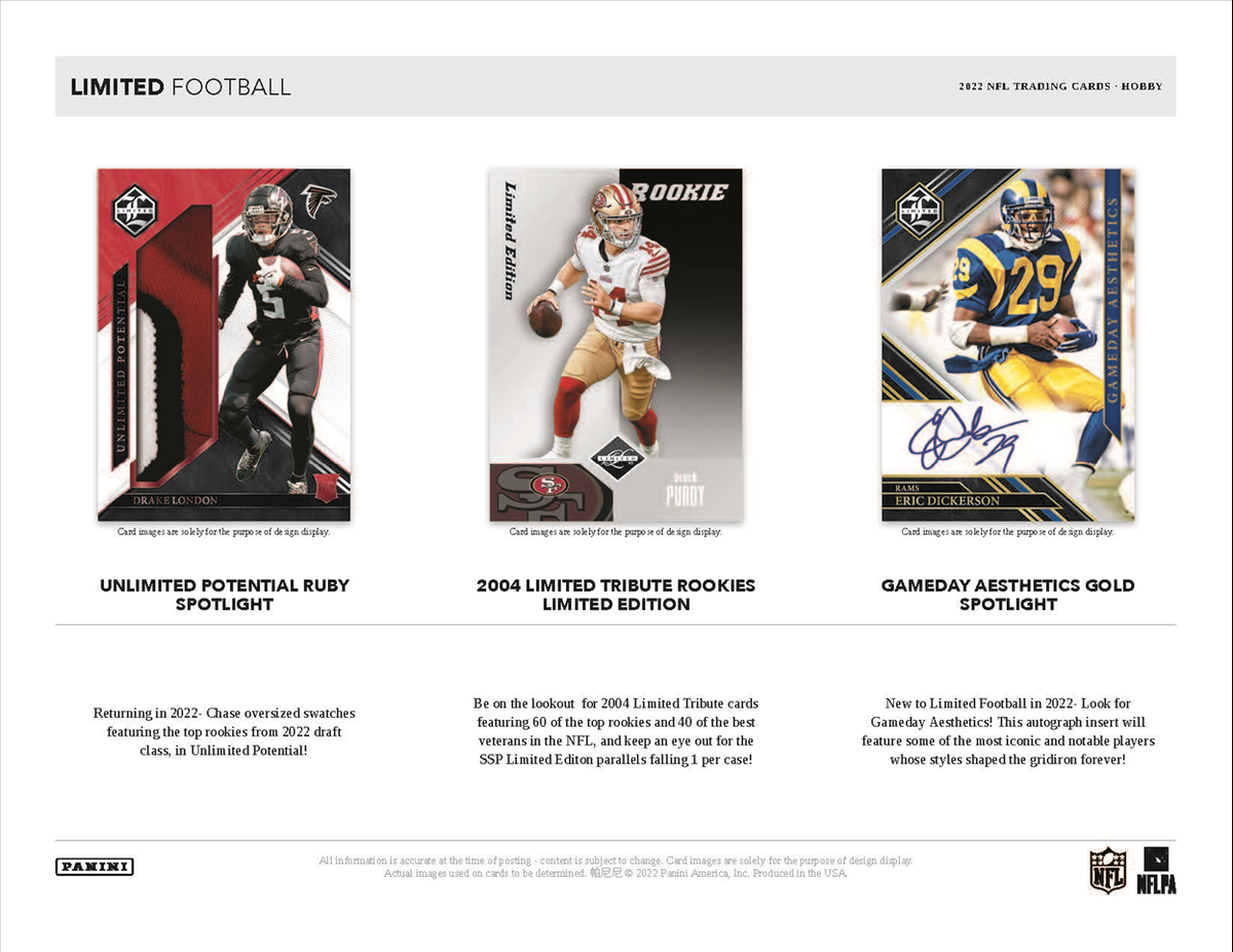 2022 Panini Limited Football Hobby Box