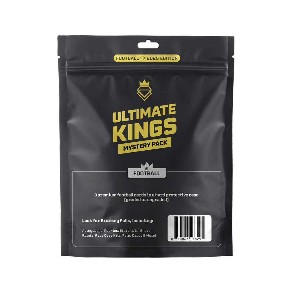Ultimate Kings - NFL Football Mystery Pack (3) Premium Cards Value $250-$2500+