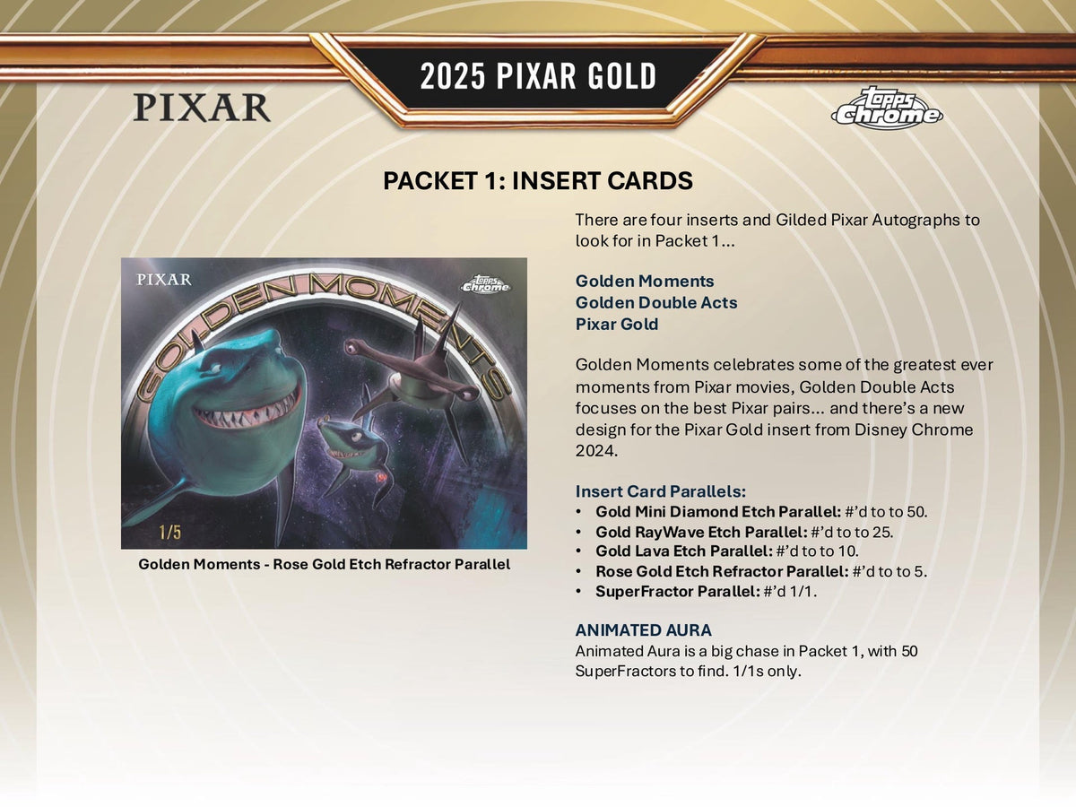 2025 Topps Pixar Gold Hobby Box